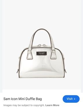 kate spade Silver Sam Icon Mini Duffle Bag - Metallic